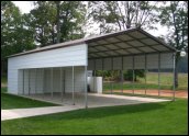 Gillespie Illinois Utility Carports and Combo Carports
